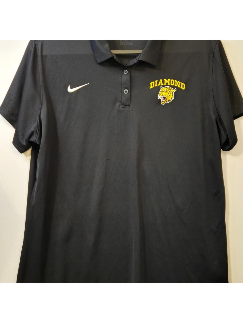 Nike Men's Black and Navy Polo-shirt